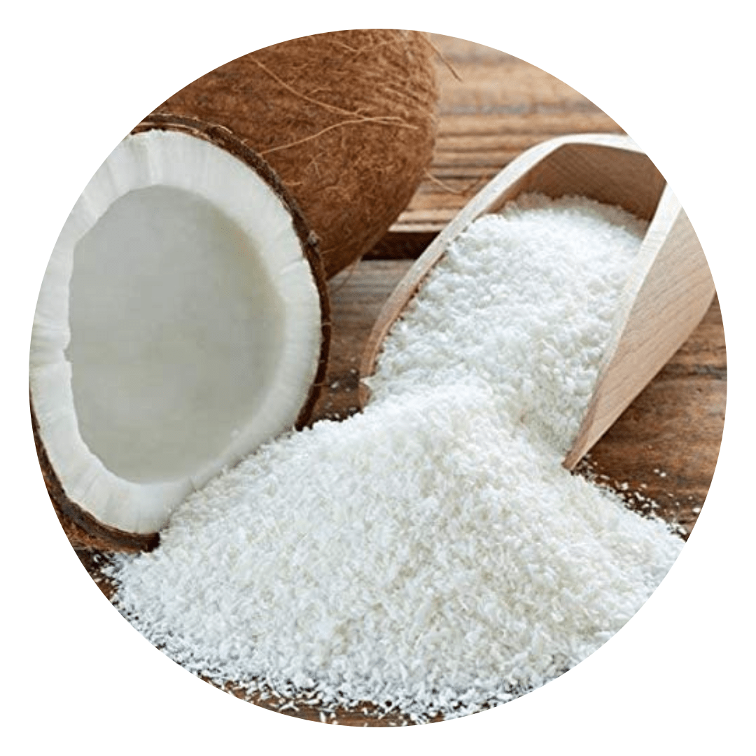 Desiccated coconut powder