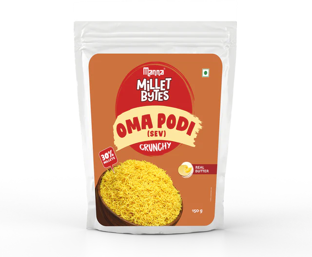 Millet Bytes - Oma Podi | Snacks |150grams Millet Bytes - Oma Podi | Snacks |150grams