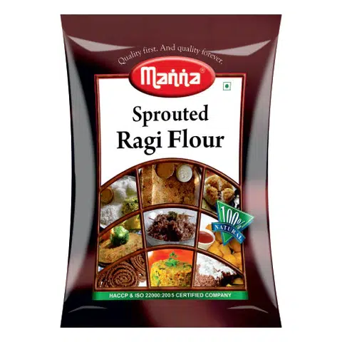 Sprouted Ragi Flour - 100% Natural - Pure, Selected &amp; Specially Processed -1kg