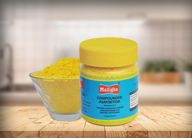 Malligha Yellow Asafoetida Powder Blue Pack