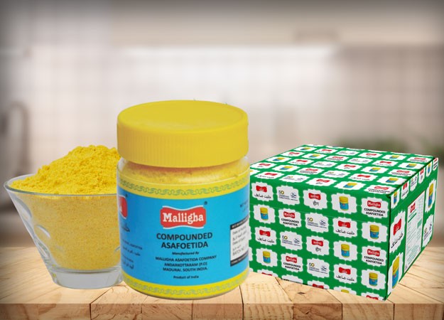 Malligha Yellow Asafoetida Powder Green Pack