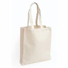 cotton bags with best price available in white colour size 41 cm x 33 cm