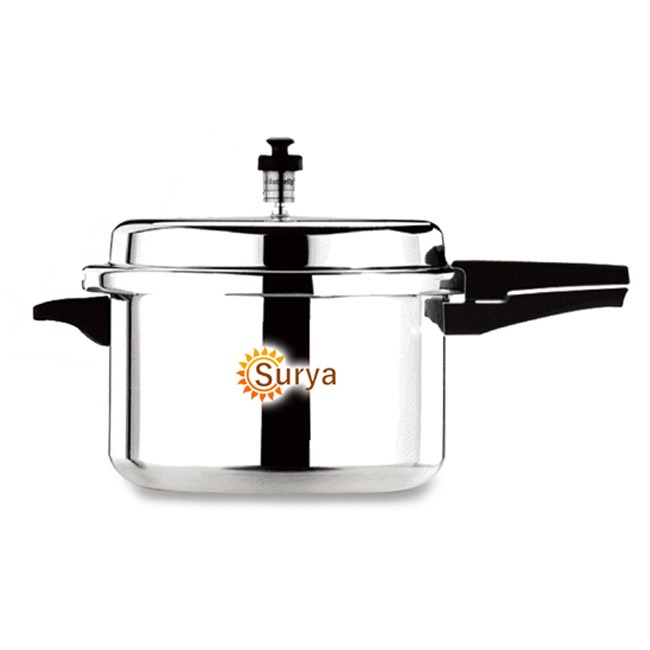 High quality 5 Litre stainless steel Pressure Cooker with Outer Lid Gas Stove Compatible Cookware