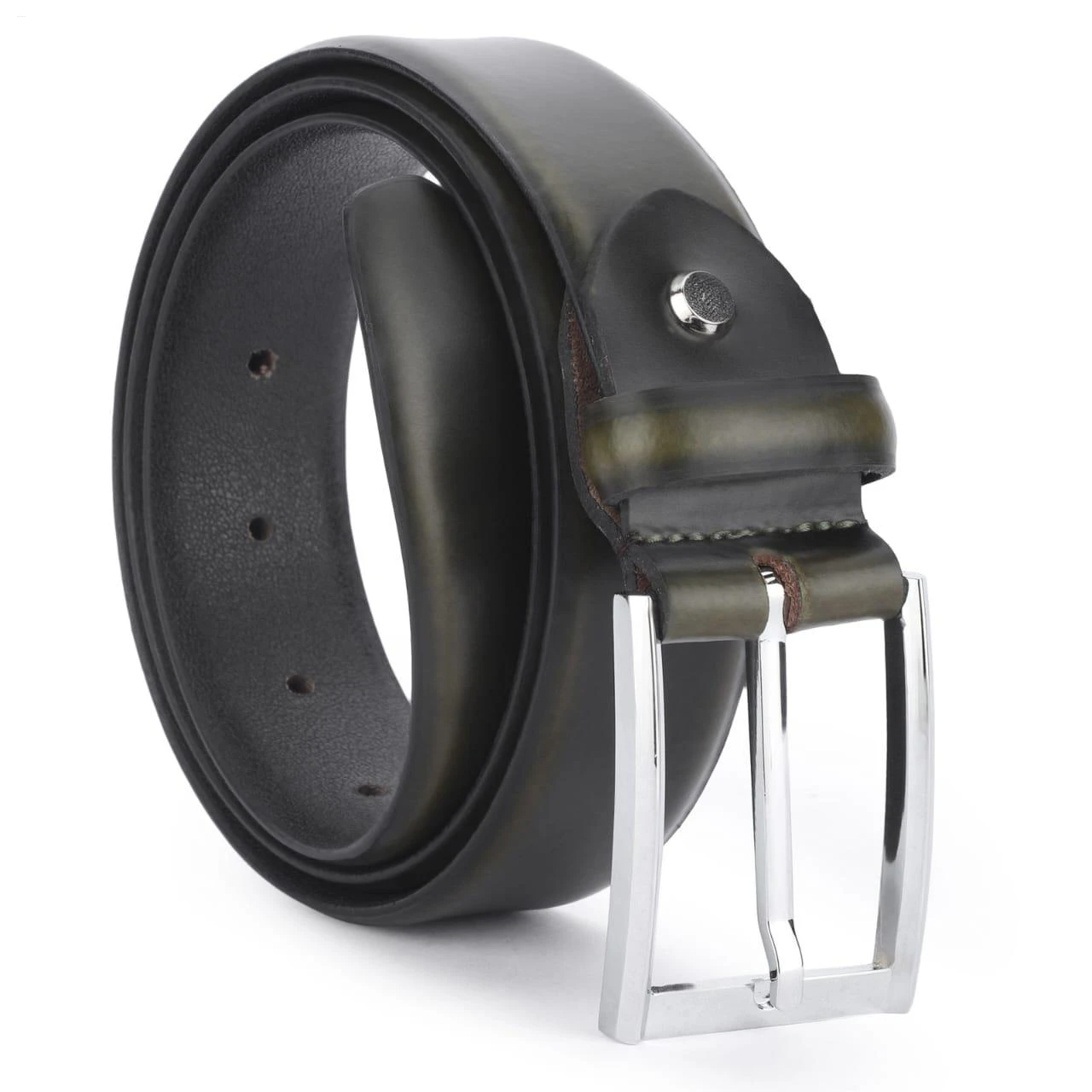 Modern stylish genuine leather belt for formal wear