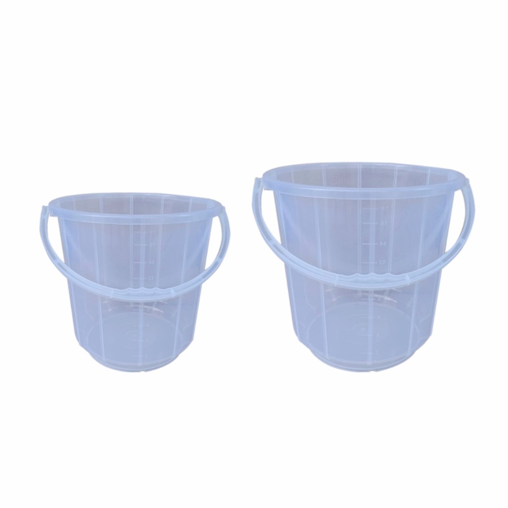 Plastic Bucket transparent 3L 5L 9L 13L 16L 20L 25Litres capacity available