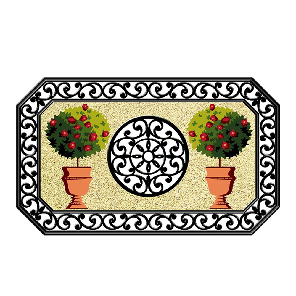 Heavy Duty Rubber wrought  Iron 60*90cm Door Mat