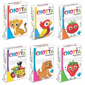 Chotta Puzzle 6 in 1 | Birds | Domestic & Wild Animals | Vegetables | Fruits | Vechicles