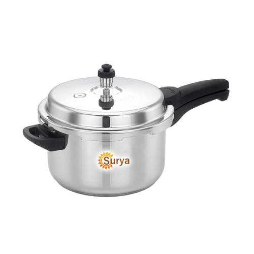 Exporters Of Household Stainless Steel Pressure Cooker of 7.5 Litre size designed such a way for easy handling