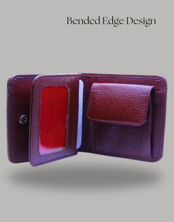 Bi-fold leather wallet for men daily usage