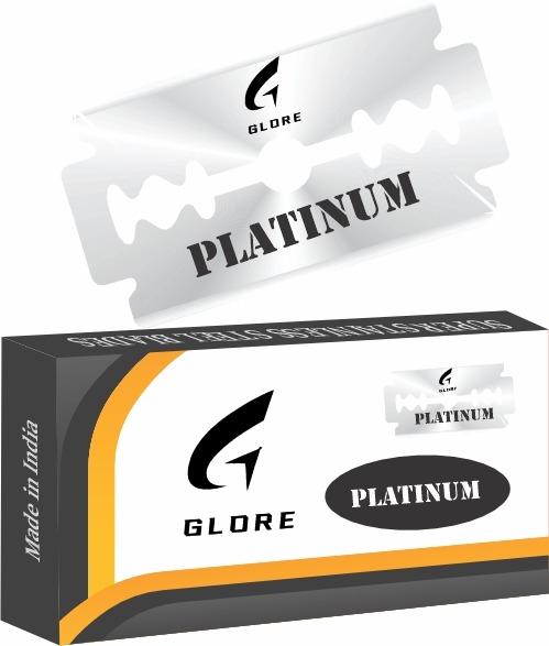 Platinum-Coated Double-Edge Stainless Steel Blade, Packed in 20 Tucks of 6 Blades, Hanging Card Display [razor blade]