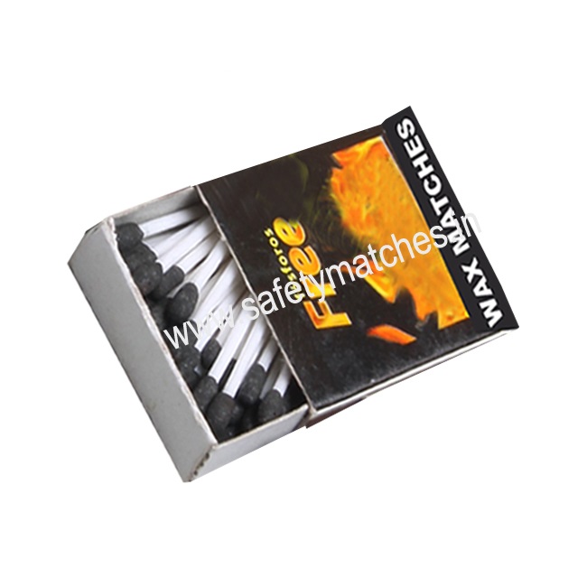 Long Lasting Wax Safety Matches  for 40 x 33 x 12mm