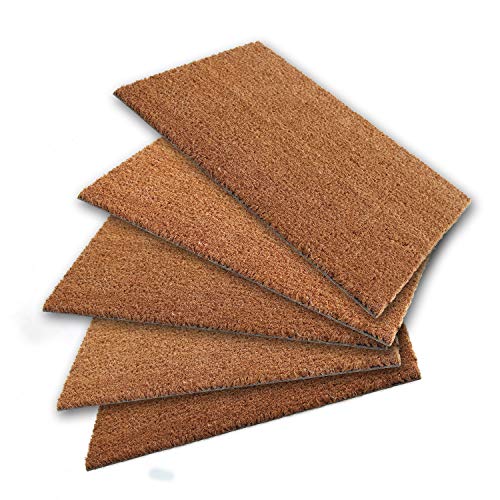 Door coir mats -Plain 45 x  75 cm with pvc backed of 2 to 3 mm thickness