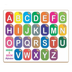 Hide & Seek Alphabet Cardboard Puzzle | Capital & Small Letter In Same Piece |