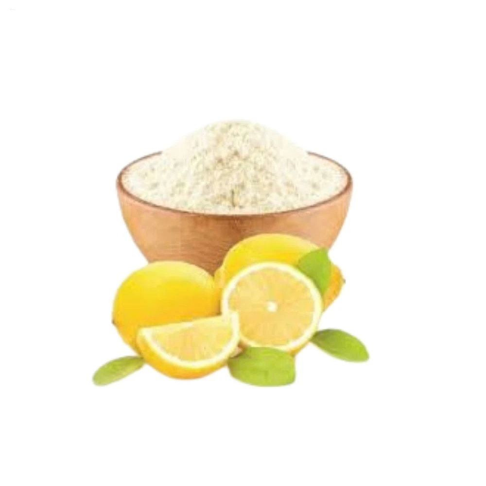 Premium Spray Dried Lemon Powder for Beverages, Bakery, and Food Processing with Natural Citrus Flavor and Aroma.