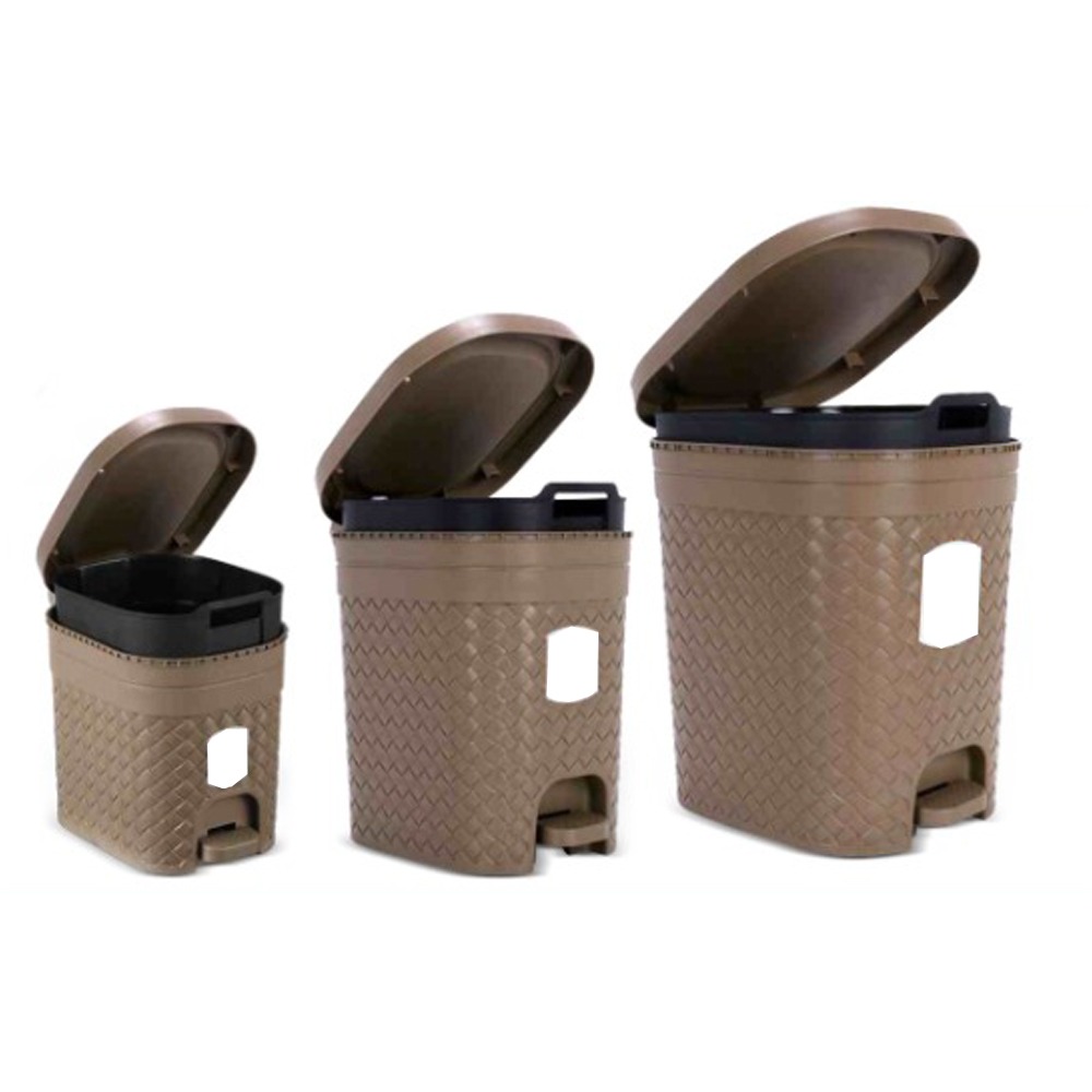 Top quality Japan Magnum Plastic Pedal Dustbin Medium Size Trash Can Garbage Waste Bin with Lid for Home Kitchen Office Bathroom