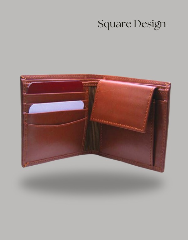 Genuine Leather wallet with coin pocket and multiple card slots