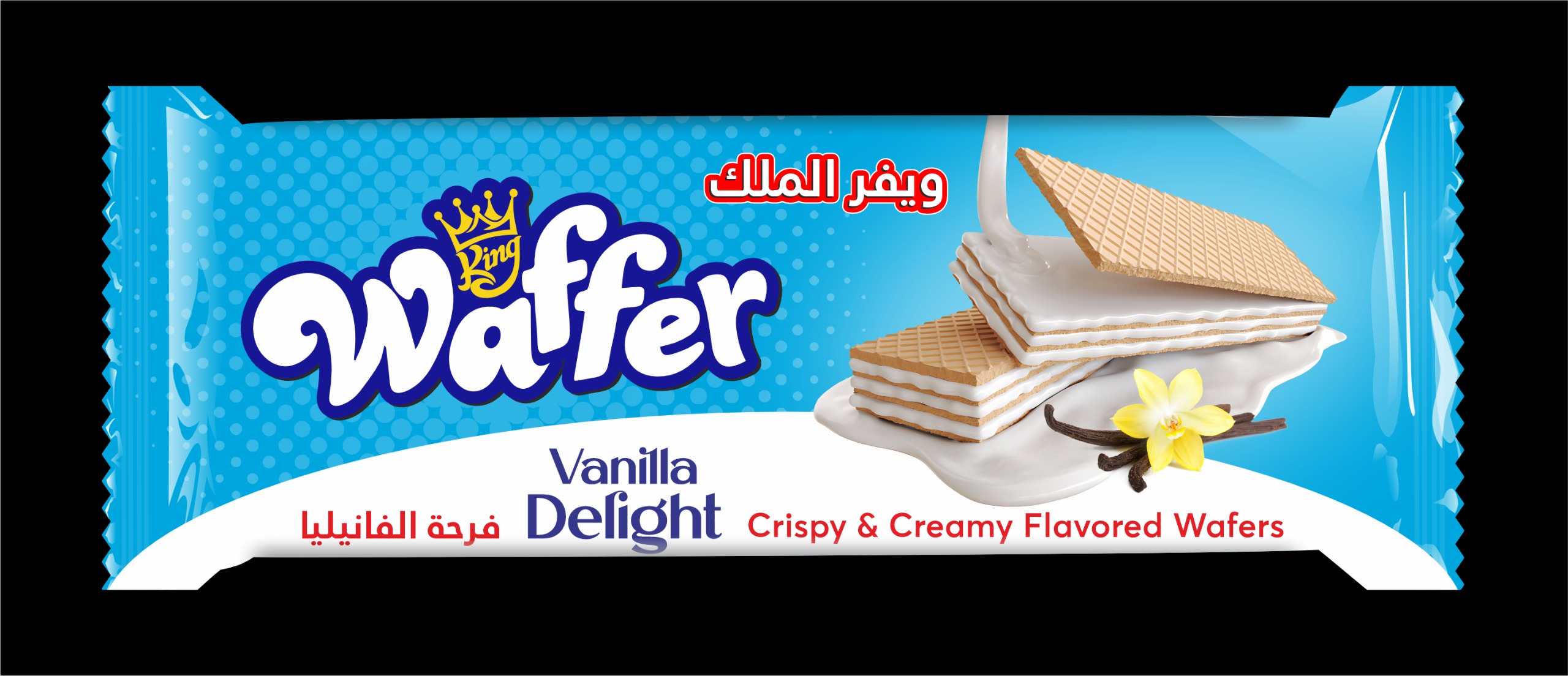 Hot sale Crunchy Wafer Biscuit Snack with strawberry flavour  Cream Layers 100gm daily snacks